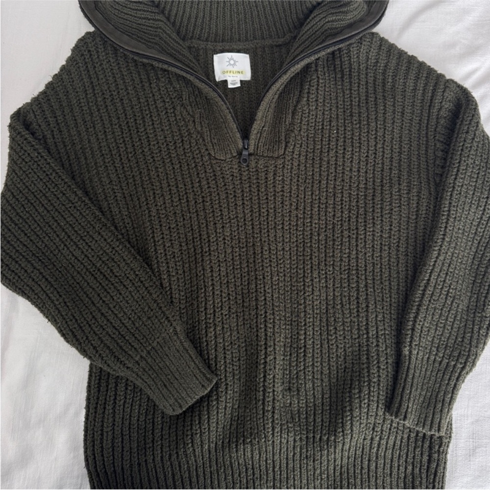 Aerie OFFLINE sweater, Hunter Green | Medium